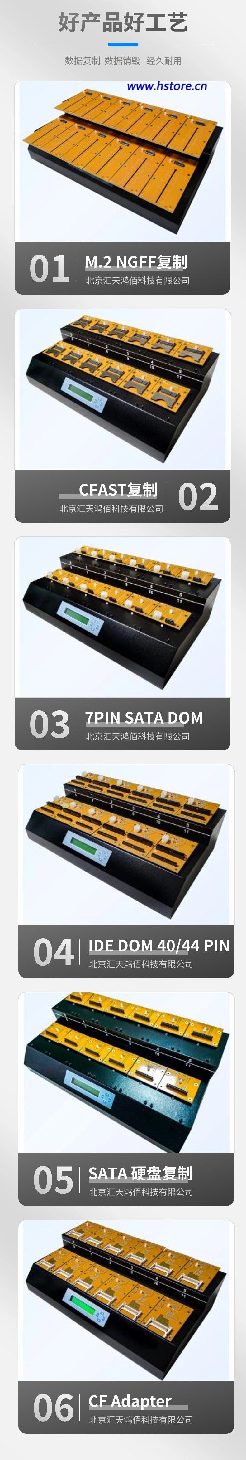 工業(yè)級多功能拷貝機(jī)支持SATA、IDE、M.2、CF等儲存裝置